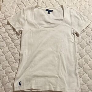Ralph Lauren Women's White Short Sleeve Tee